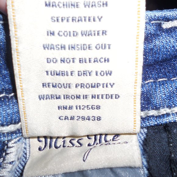 Miss Me 25 Straight Skinny Jeans Heavily Embellished Low Rise - Picture 11 of 12